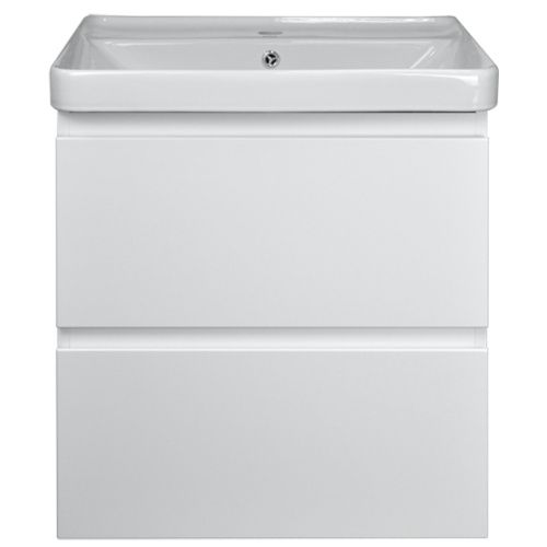 Тумба с раковиной Azario Мила CS00080140 60х50 подвесная цвет белый