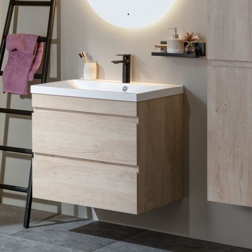 Тумба под раковину Aquanet Нота NEW 00334199 90х50 подвесная цвет бежевый