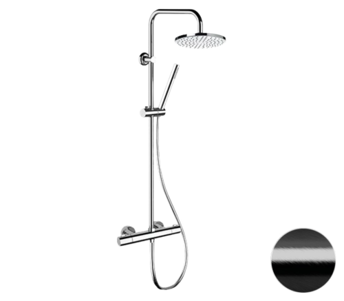 Душевая стойка Remer Elegance EQ32X7MMM30CFP настенная цвет серый с термостатом