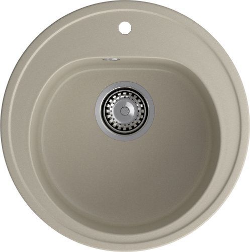 Кухонная мойка Granfest Rondo R-510 топаз 50х50 цвет серый поверхность матовая
