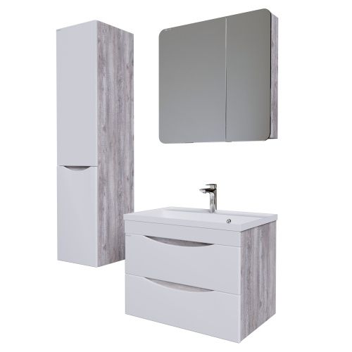 Зеркало-шкаф Grossman Талис 207006 70х80 подвесной цвет серый