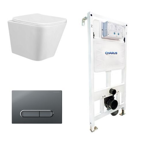 Сет унитаз + инсталляция + кнопка CC.300.80.01+FP.340.GRP.01+CR25200