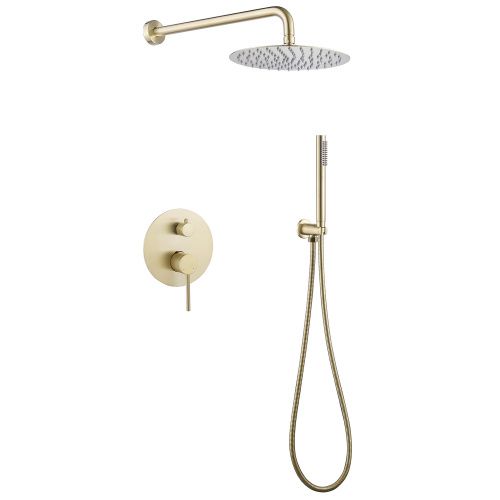 Душевая система Abber AF8818G встраиваемая в стену цвет золото