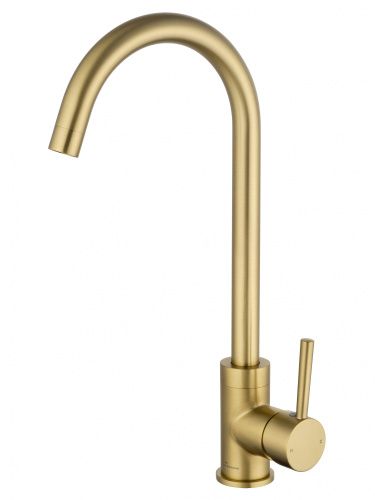Смеситель для кухни Wonzon & Woghand WW-A21102-BG на мойку золото