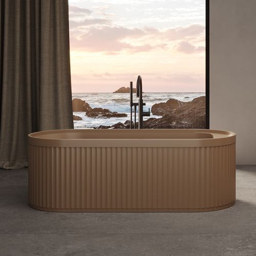 Ванна из искусственного камня Dea Design Stripes DD8801 1710 1 175х70 отдельностоящая овальная