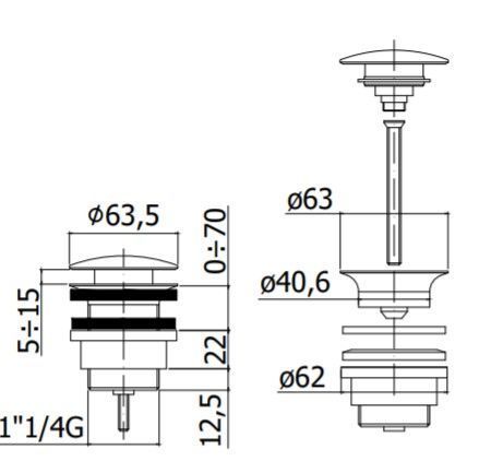 Смеситель Paffoni ZSCA050NO на раковину черный - фото 3