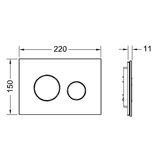 Клавиша смыва механическая Tece TECEloop 9240659 цвет белый/хром - фото 2