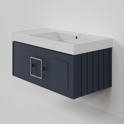 Тумба с раковиной La Fenice CUBO NFNC-01-CUB-BG-90-1-90R 90х50 подвесная цвет синий