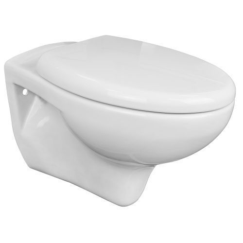 Унитаз подвесной Azario Stella AZ-VT005+AZ-VT005sc белый с сиденьем микролифт безободковый каскадный смыв