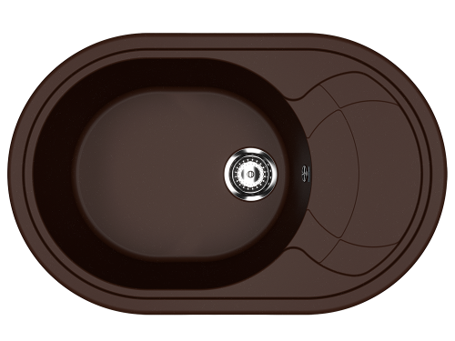 Кухонная мойка Ulgran Classic U-610-345 80х50 цвет коричневый