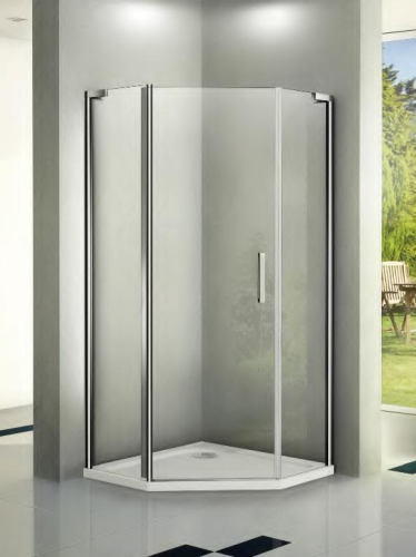 Душевой уголок WeltWasser WW300 10000002752 100х100 стекло прозрачное профиль хром без поддона
