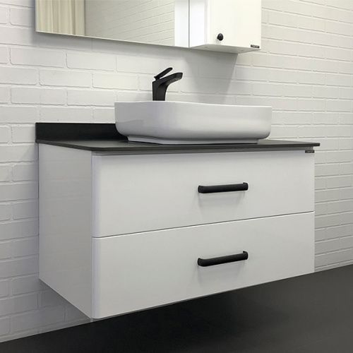 Тумба с раковиной Comforty Амстердам 00-00005494CF 100х50 подвесная цвет белый