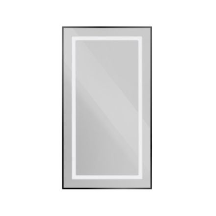 Зеркало с подсветкой BelBagno Kraft SPC-KRAFT-500-900-SENS-NERO 50х90 подвесное