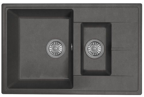 Кухонная мойка Dr.Gans Оливия 740 К 25.155.D0740.411 75х50 цвет серый поверхность матовая