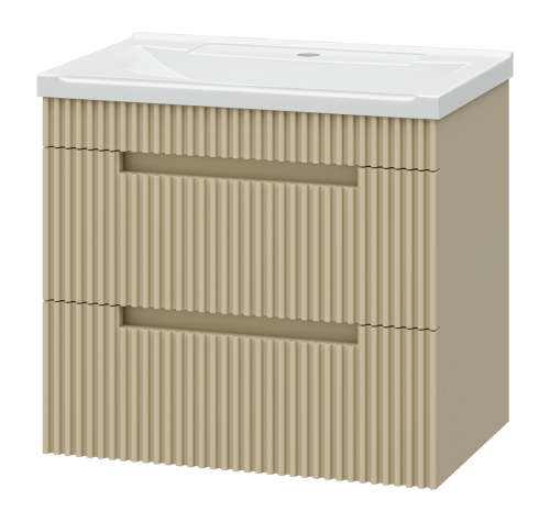 Тумба под раковину Brevita Ariana ARI-01060-03062Я 60х40 подвесная цвет бежевый