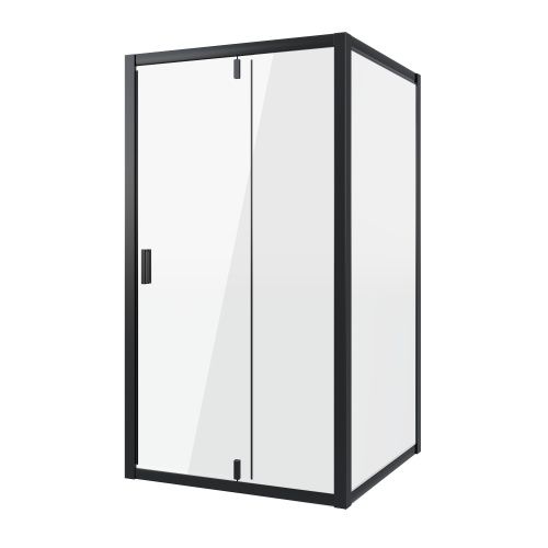 Душевой уголок Niagara Nova NG-83-9AB-A80B 90х80 стекло прозрачное профиль черный без поддона