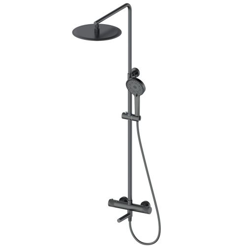 Душевая стойка Wonzon & Woghand WW-88739902-BGM настенная цвет серый с термостатом