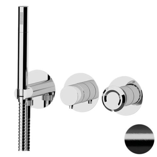 Смеситель для душа Remer Element ET97D3PCFP встраиваемый в стену черный