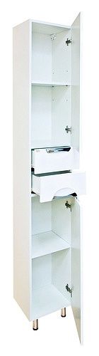 Шкаф-пенал Misty Лаванда Э-Лав05035-011П 40х190 напольный цвет белый - фото 3