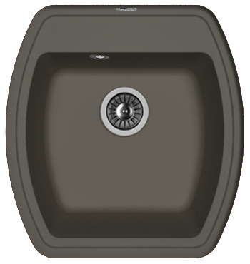 Кухонная мойка Florentina Нире 480 20.190.B0480.302 50х50 цвет черный поверхность матовая