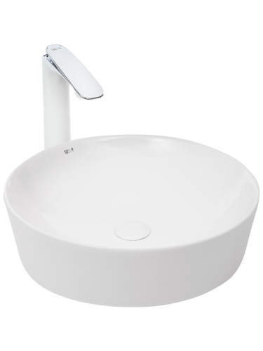 Раковина из сантехнического фаянса WeltWasser WW SK 10000003845 50х50 подвесная цвет белый без отверстий под смеситель