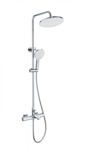 Душевая стойка Wonzon & Woghand Solid WW-C3011-A1-CR настенная цвет хром с термостатом