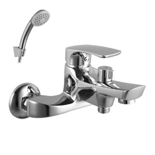 Смеситель для ванны LeMark Plus Shape LM1712C настенный хром