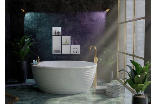 Ванна акриловая Vayer Boomerang Гл000010534 160х160 отдельностоящая круглая