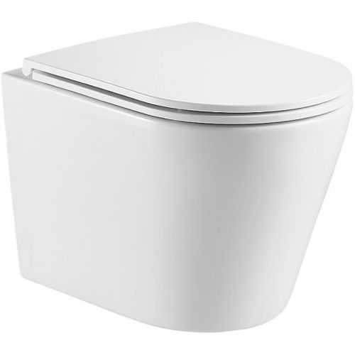 Унитаз подвесной WeltWasser 10000010281 белый с сиденьем микролифт безободковый смыв торнадо