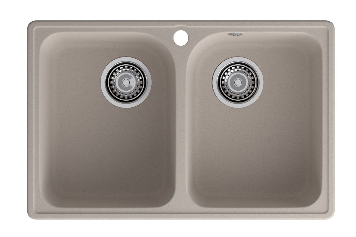 Кухонная мойка Granfest Quarz 15 песочный 75х50 цвет бежевый поверхность матовая