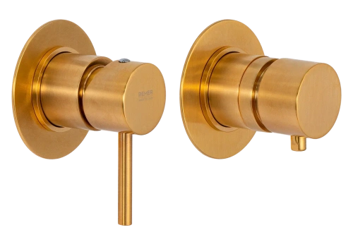 Смеситель для душа Remer X Style X96D3BG встраиваемый в стену золото