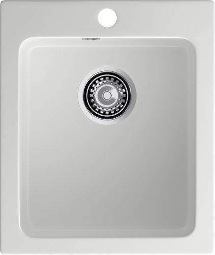 Кухонная мойка Granfest Praktik P-505 иней 45х50 цвет белый поверхность матовая