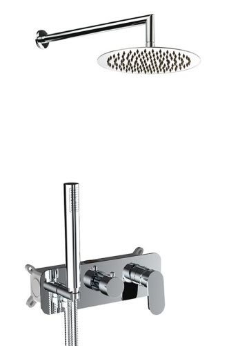 Душевая система AQG Beta 19BETER24102 встраиваемая в стену цвет хром