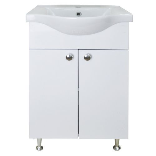 Тумба с раковиной Loranto Моника CS00071366 60х50 напольная цвет белый