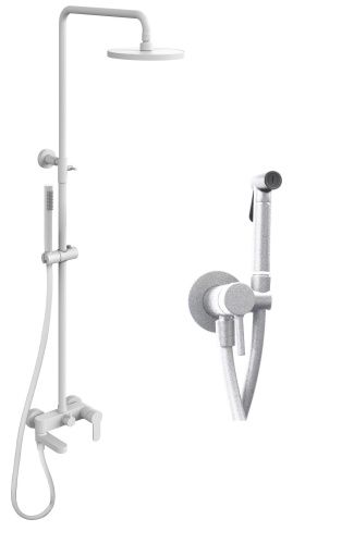 Душевая стойка Paffoni Light KITZCOL636BO110 настенная цвет белый