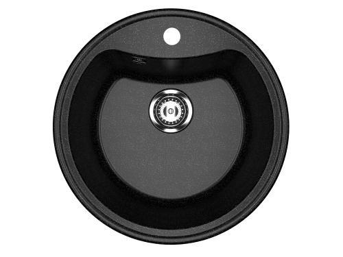 Кухонная мойка Ulgran Classic U-601-308 50х50 цвет черный