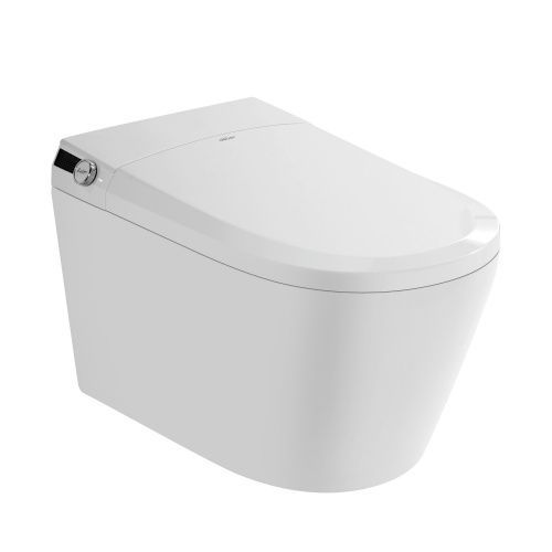 Унитаз-биде подвесной Abber Bequem AC1119S белый с сиденьем микролифт импульсный смыв