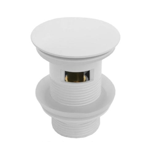 Донный клапан для раковины CeramaLux RD001MW белый