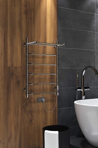 Полотенцесушитель электрический Indigo Roof Lux LCRLE80-50PRt 55х80 хром