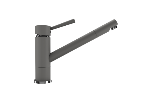 Смеситель для кухни Ulgran Quartz UQ-025-09 на мойку серый