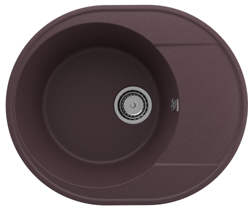 Кухонная мойка Ulgran Quartz Nora 585-06 60х50 цвет коричневый поверхность матовая