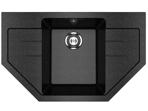Кухонная мойка Ulgran Classic U-609-308 80х50 цвет черный