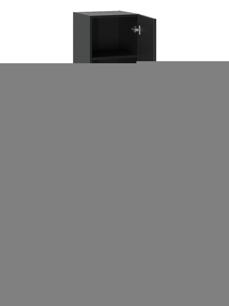 Шкаф-пенал Orange Line Li-35Pub 40х170 подвесной цвет черный - фото 4