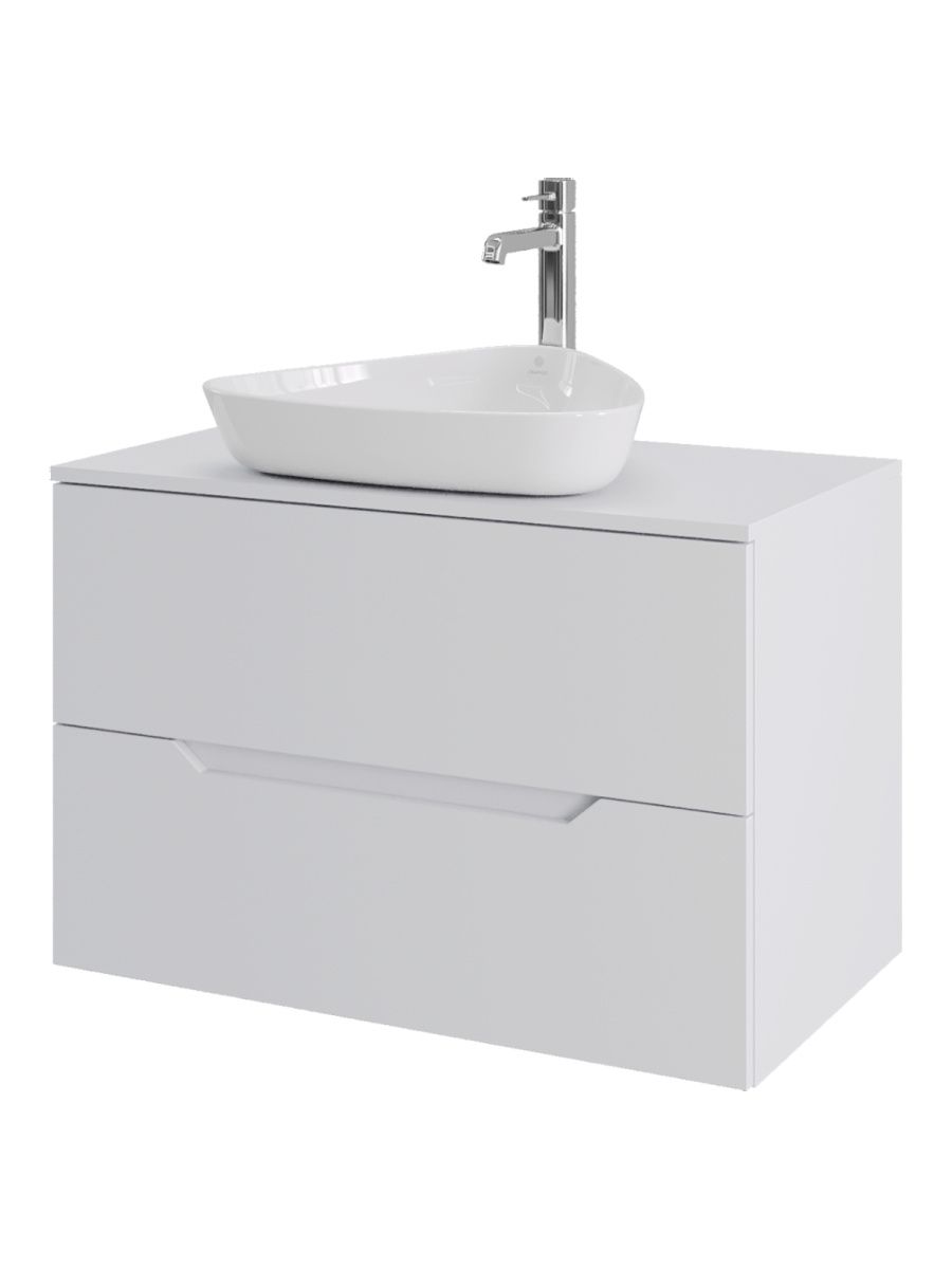 Тумба с раковиной Orange Line Li-80TuwMDF+B07-500W 80х50