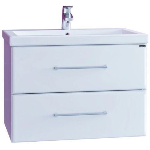 Тумба под раковину СанТа Омега 207038 70х40 подвесная цвет белый