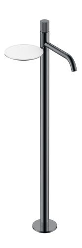 Смеситель Boheme Stick 120-SGM.3 напольный вороненая сталь