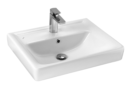 Раковина мебельная керамическая Santek Тигода 60 1.WH30.2.082 60х50 накладная цвет белый 1 отверстие под смеситель