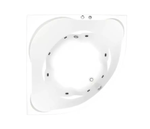 Ванна акриловая Bas Ривьера ВГ00190 160х160 угловая четверть круга с ножками