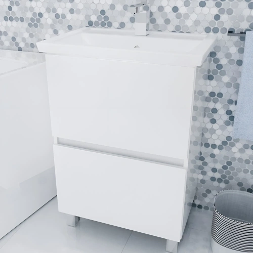 Тумба с раковиной 1MarKa Aris Ц0000033275 70х50 напольная цвет белый