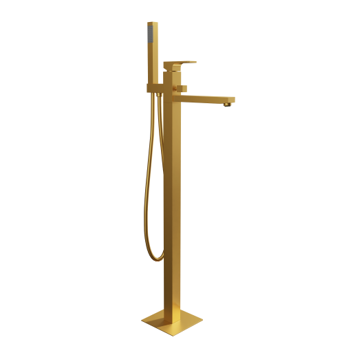 Смеситель для ванны Remer Absolute AU08BG напольный золото